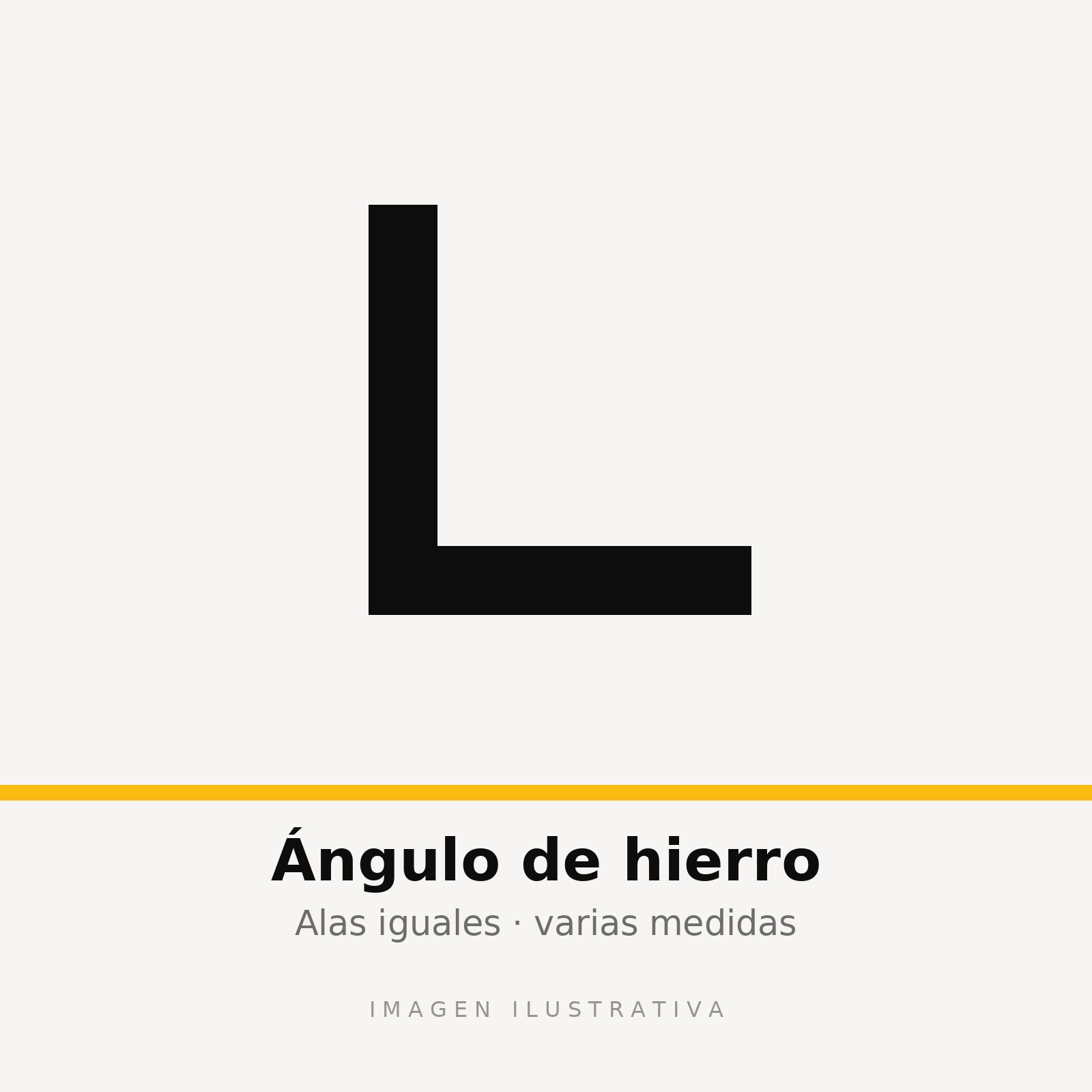 ANGULO 3 x 5/16 (76.20x07.93x6000) (imagen ilustrativa)