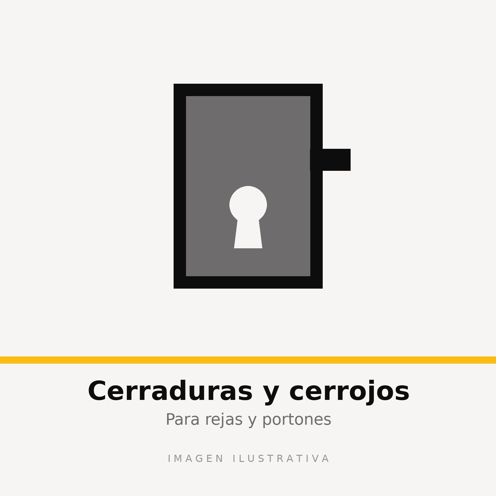 CAJA CERROJO CORREDIZO (96X77X25) 154-1 (imagen ilustrativa)