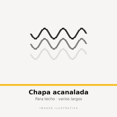 CHAPA ACANA CINCA 25 AZUL x mt (imagen ilustrativa)