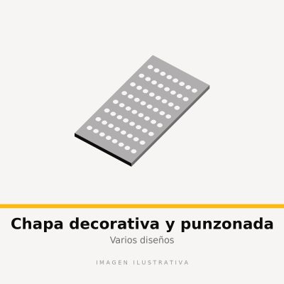 CHAPA DECORATIVA ARECA 18 1000X2000 (imagen ilustrativa)