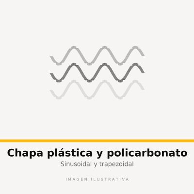 POLIC. SINUSOIDAL 0.6mm INCOLORO 1.10x6 mt (imagen ilustrativa)