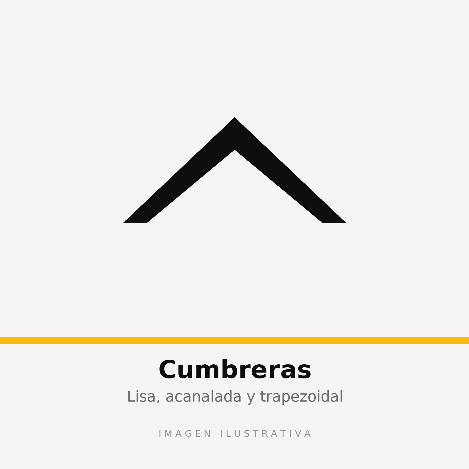 CUMBRERA LISA NEGRA 0.40x2.44 (imagen ilustrativa)