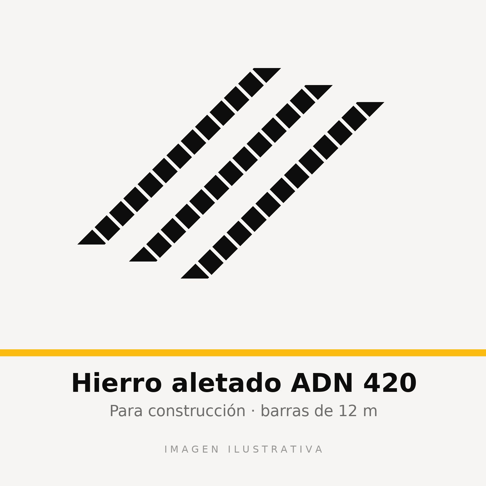 HIERRO ALETADO (ADN420) 12.00 mm x 12000 (imagen ilustrativa)