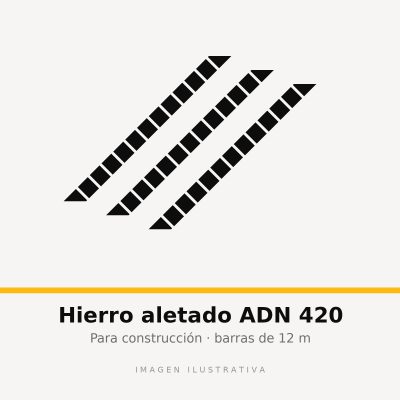 HIERRO ALETADO (ADN420) 06.00 mm x 12000 (imagen ilustrativa)