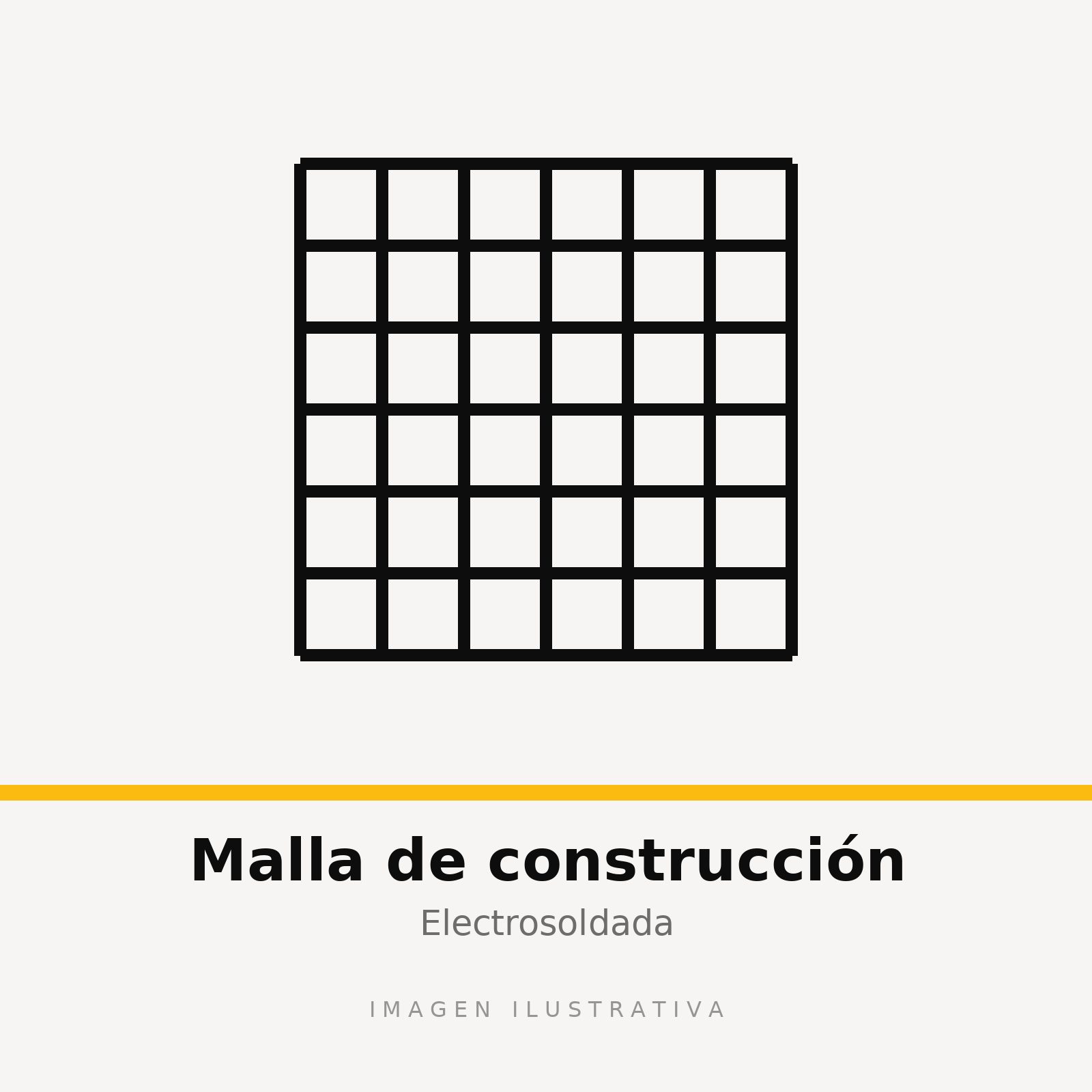MALLA CONST.Q16 165X165X4.00 2.00X3.00 (imagen ilustrativa)