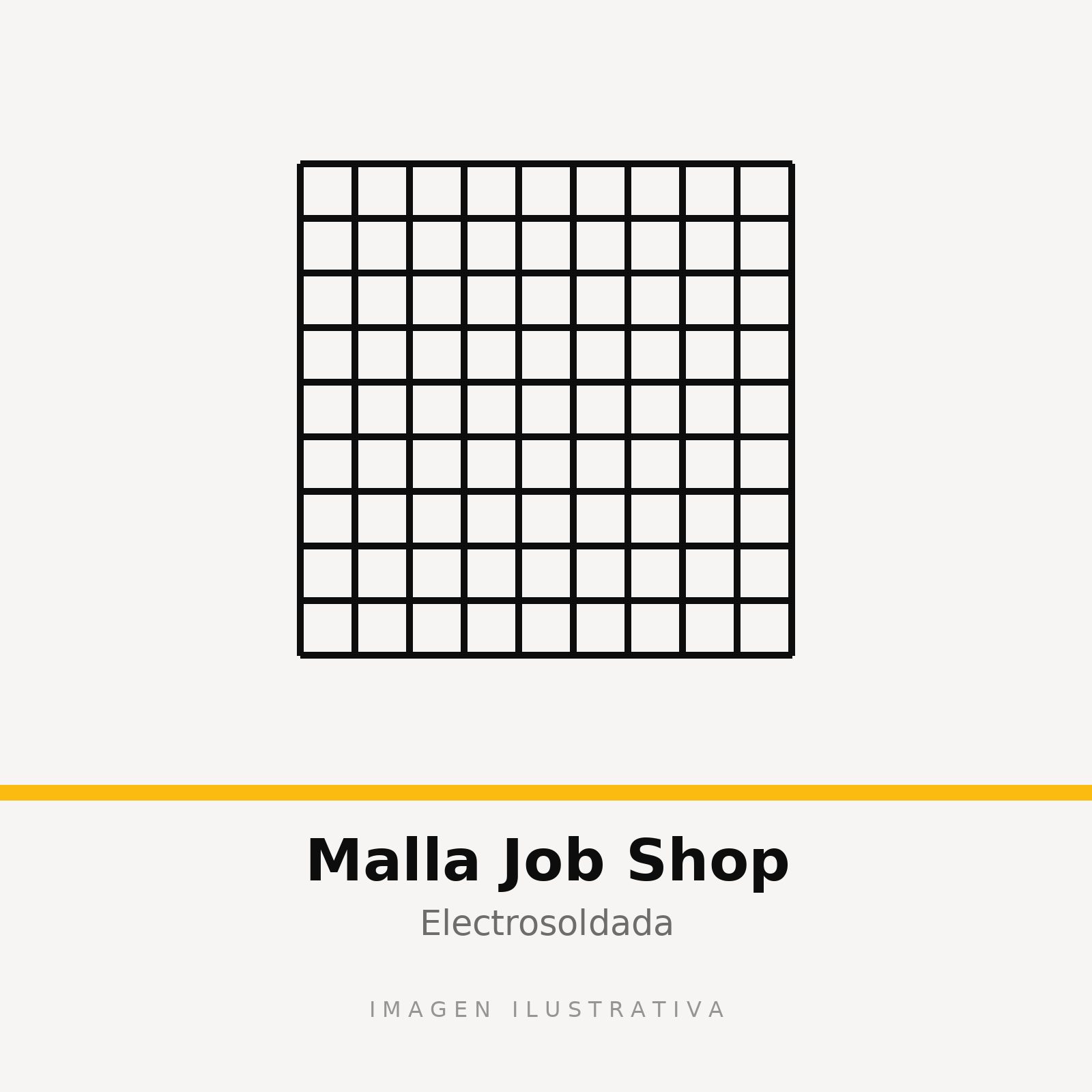 MALLA JOB SHOP 100x100x3.00 LAC 1.2x3 (imagen ilustrativa)