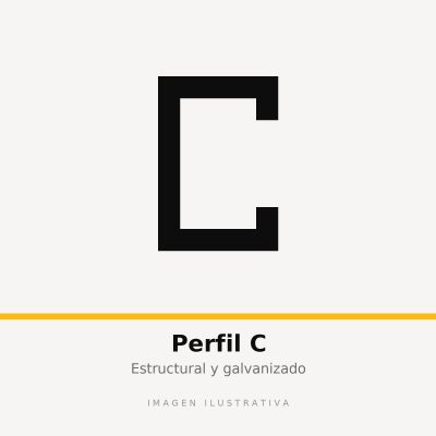 PERFIL C 100x40x10x1.60 GAL (imagen ilustrativa)