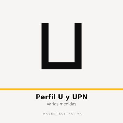 PERFIL UPN (NORMAL U) 220 X 6 metros (imagen ilustrativa)