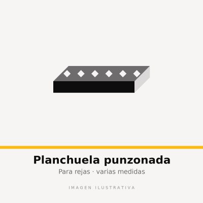 PLA PUN 1 1/2 x 1/4 CUA 5/8 (imagen ilustrativa)