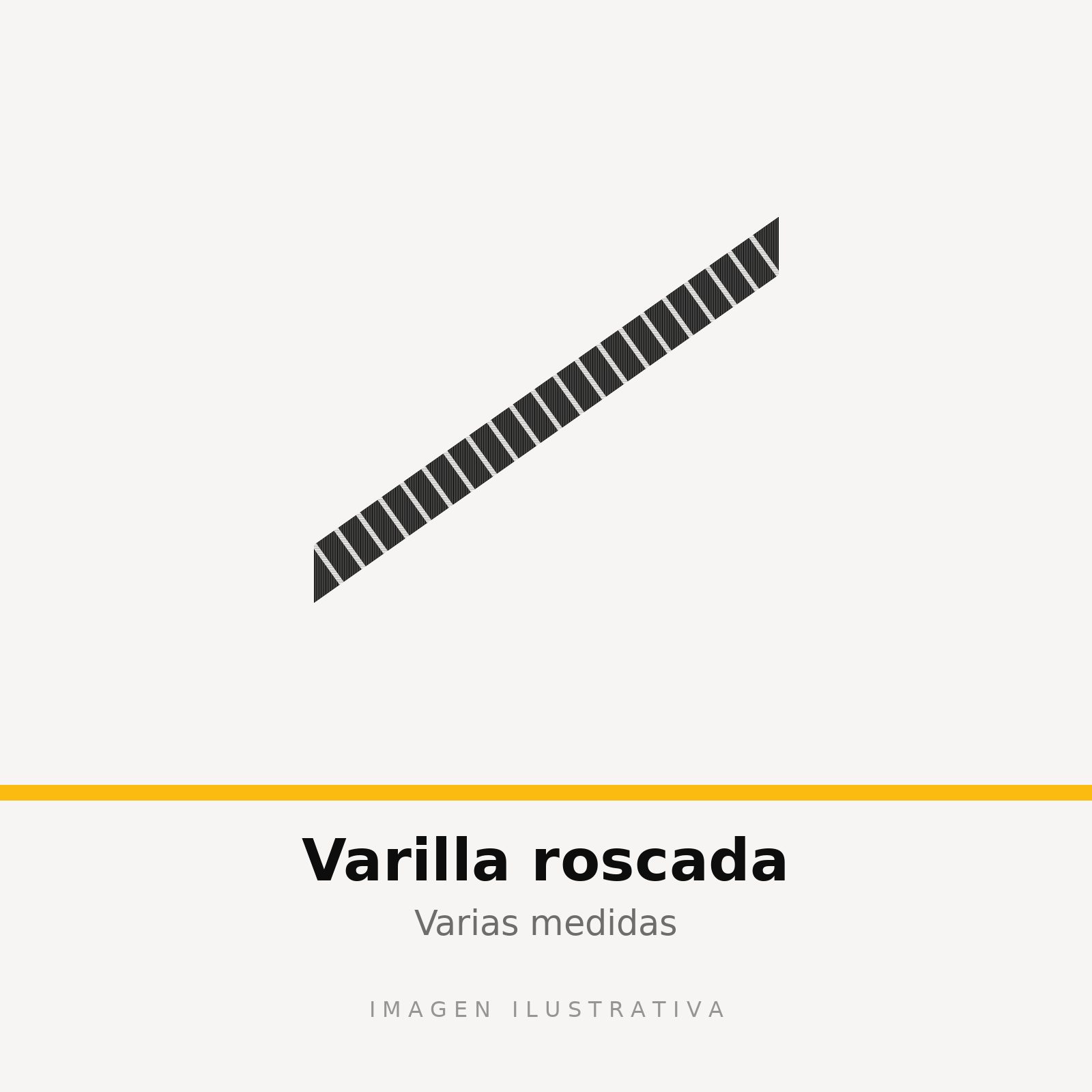 VARILLA ROSCADA ZINC 5/16 (imagen ilustrativa)